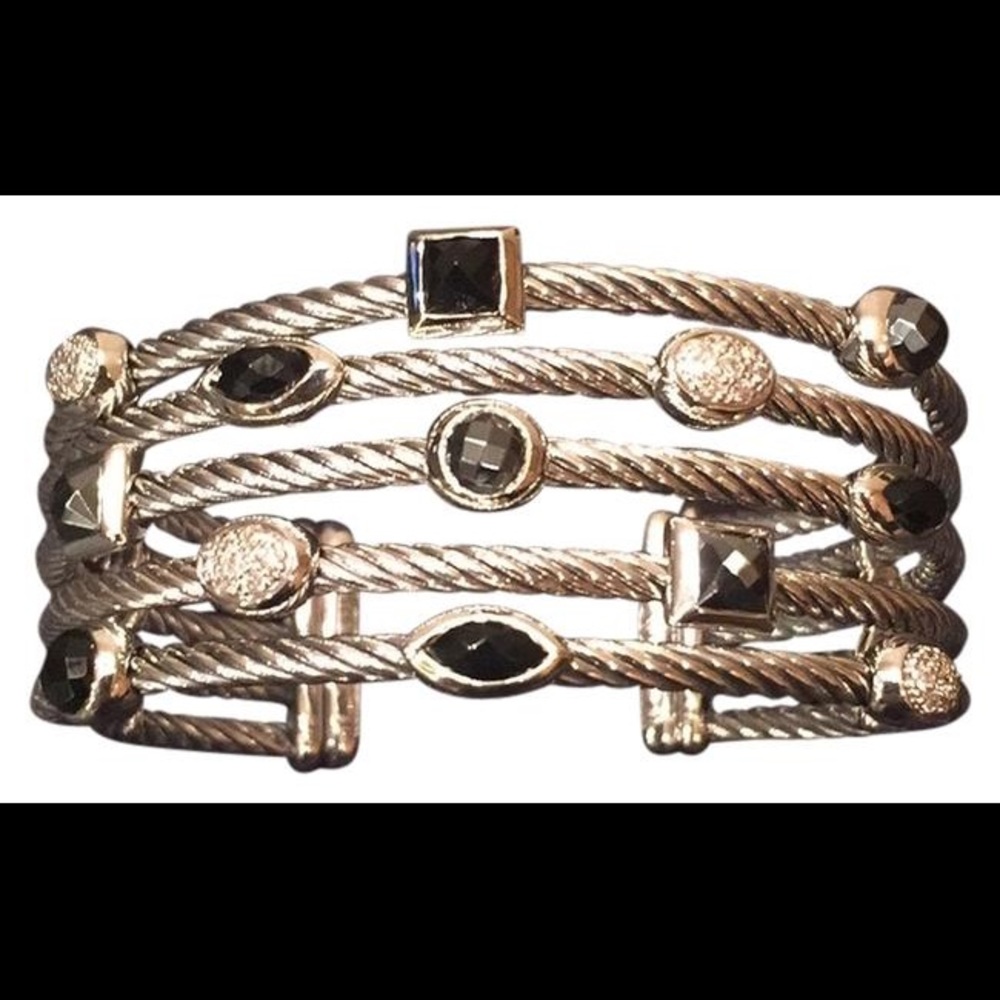 David Yurman Wide Cuff Confetti Bracelet
